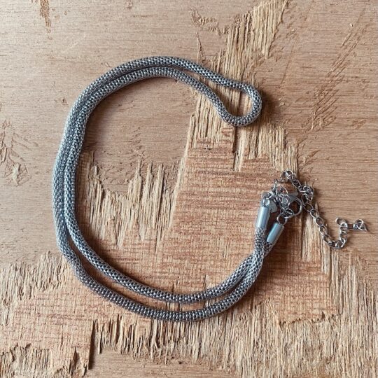 Collier acier "Mesh"