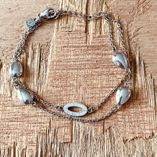 Bracelet double pastille