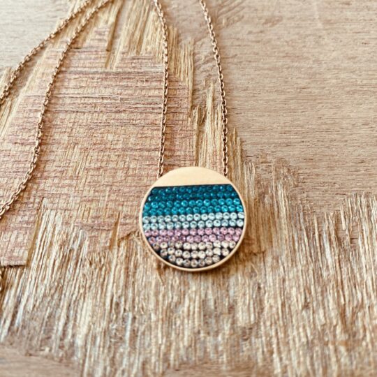 Collier cristal arc en ciel