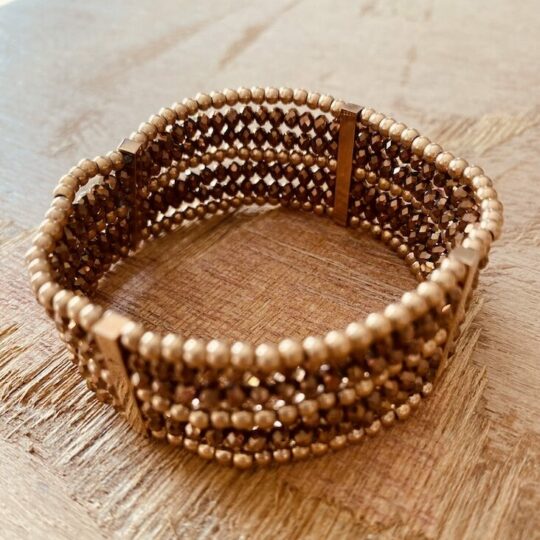 Bracelet multirangs perles