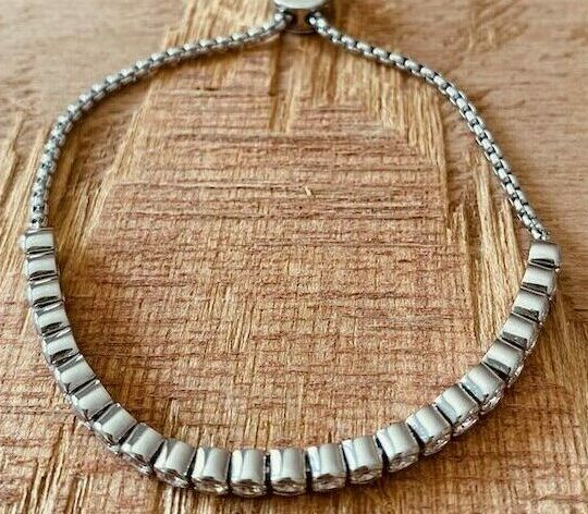 Bracelet hexagone CZ