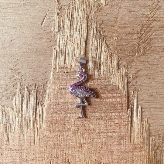 Pendentif flamant rose
