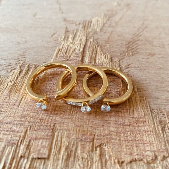 Bague 3 rangs