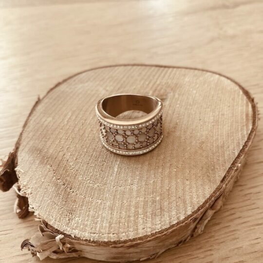 Bague petits cercles de nacre