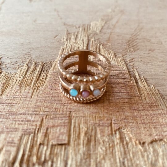 Bague 3 rangs
