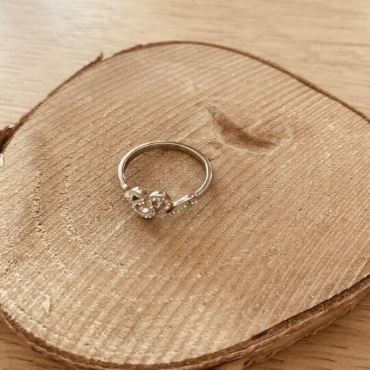 Bague serpent cristal