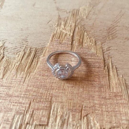 Bague Solitaire en argent