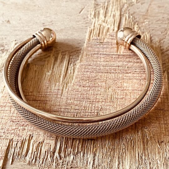 Bracelet 3 rangs croisés