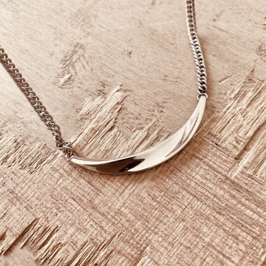 Collier chaine gourmette torsadée