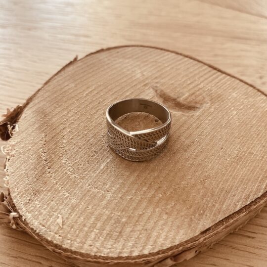 Bague tressée 3 rangs